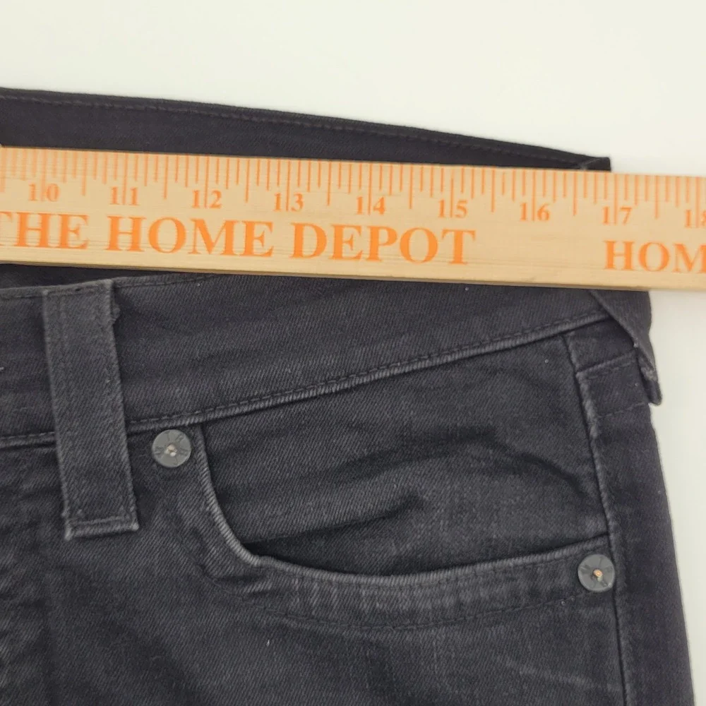 True Religion Rocco Classic Slim 32 Black Denim Jeans Mens‎